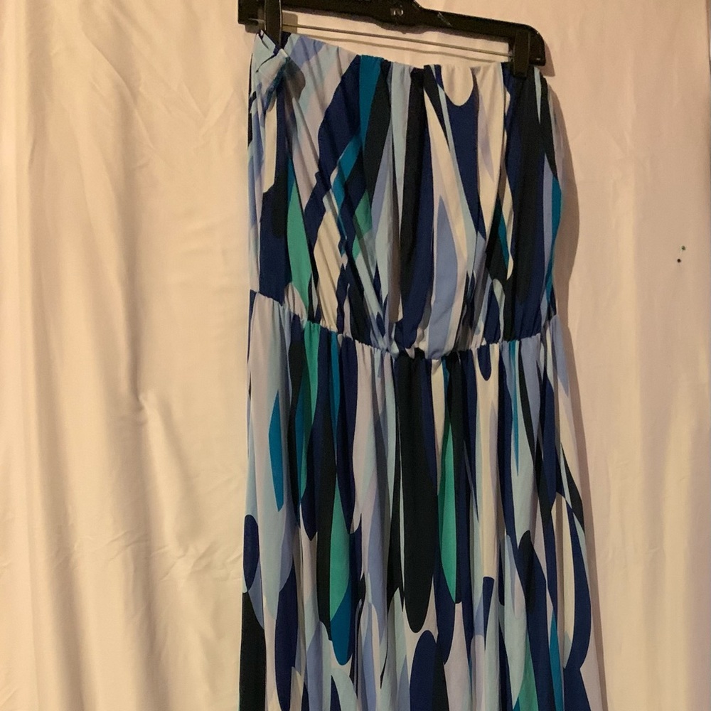 Ashley Stewart Multi Color Strapless Dress Sz18/20